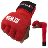 Handbandagen/Rewon Gelbandagen in Rot, ideal für Boxtraining, passen unter Boxhandschuhe, aus atmungsaktivem, elastischem Material. Boxen Zubehör.
